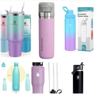 Customized tumbler water bottle bling